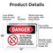 Signmission No Cell Phone Use In Area, 14 in W x Rectangle, Aluminum OS-2PACK-DS-A-1014-L-1736 - alternate 6